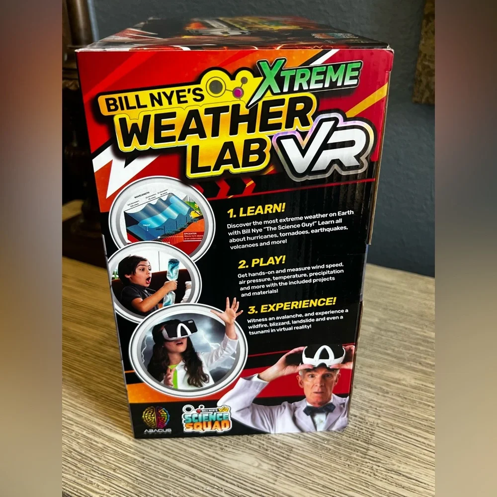 🆕 Bill Nye Xtreme Weather Lab VR Headset - Black & White